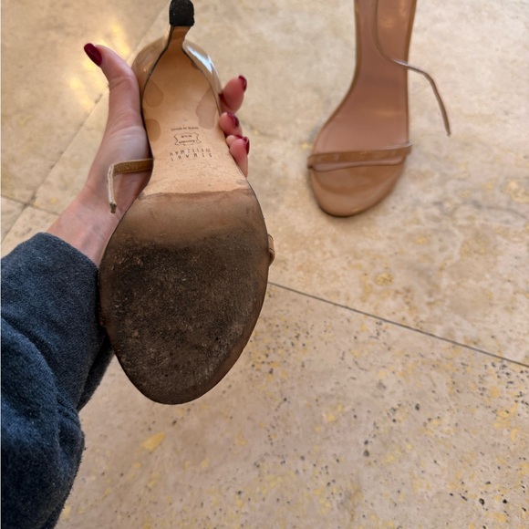 Stuart Weitzman Tan Strappy Heels - Picture 4 of 4